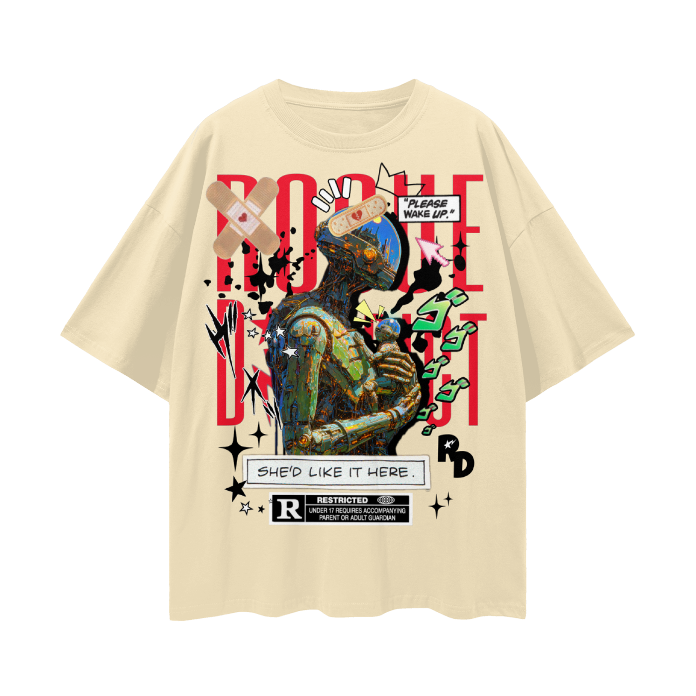 Streetwear Loose Drop Shoulder T-Shirt