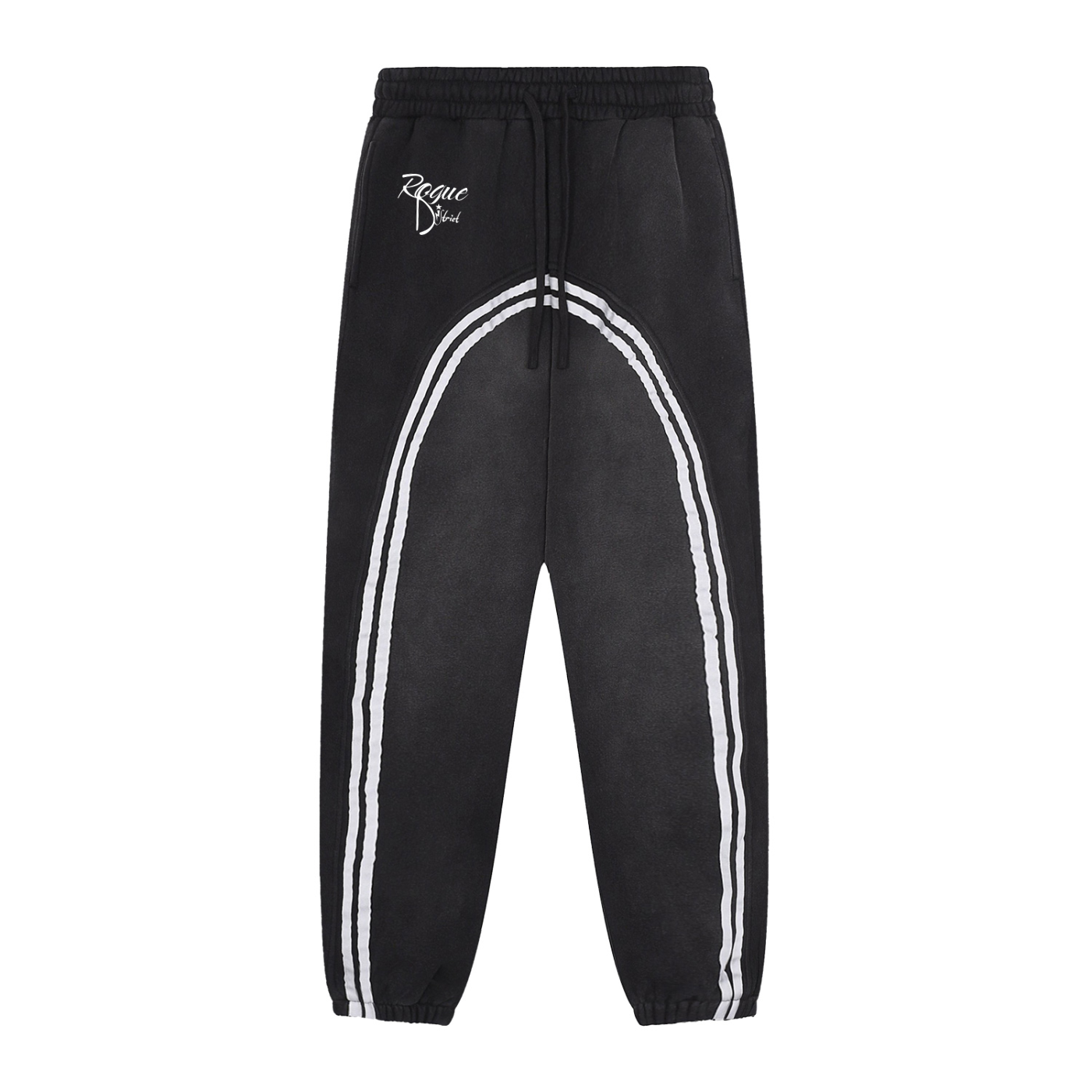 Sun Fade Contrast Tape Fleece Jogged Sweatpants