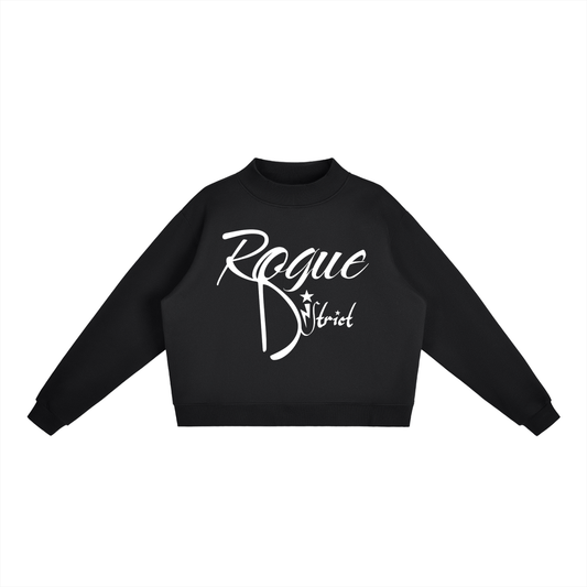 Essential Fleece Mid-Neck Crew Sweatshirt