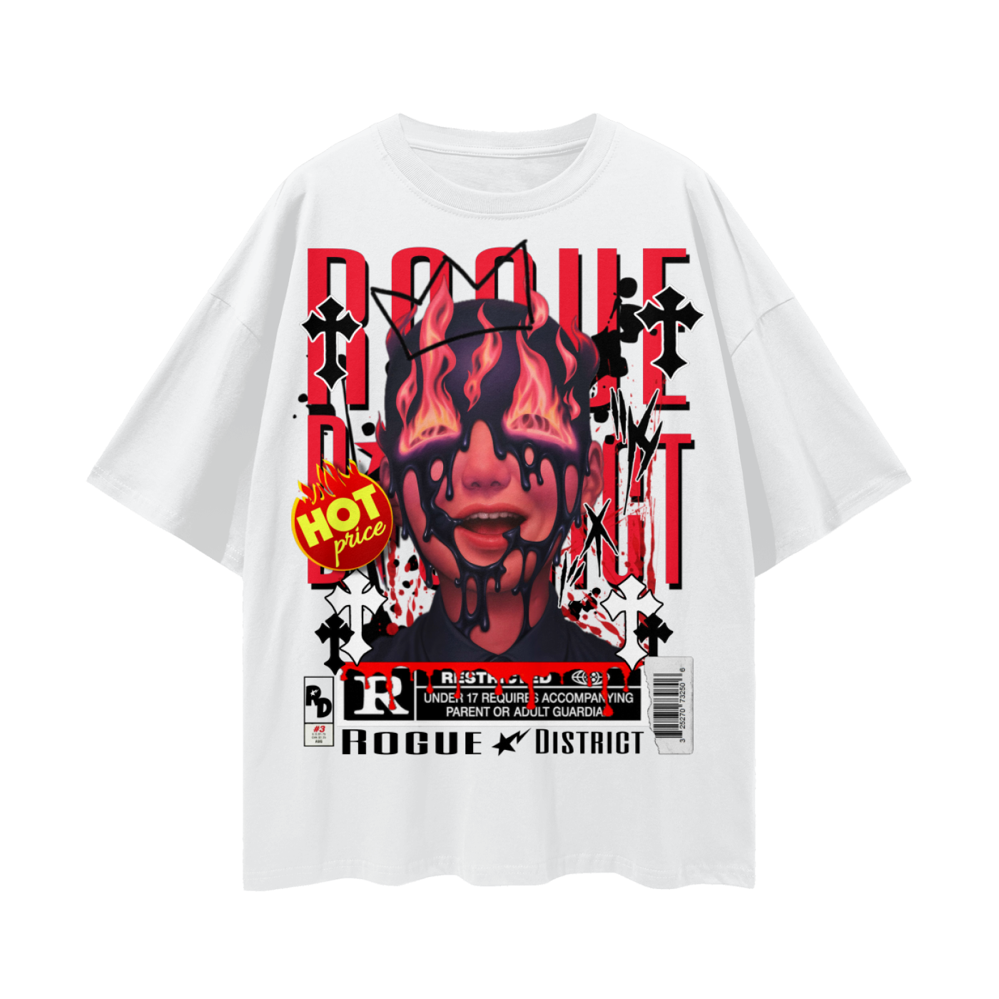 Streetwear Loose Drop Shoulder T-Shirt