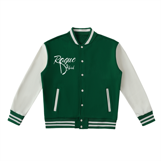 Two-Tone Fleeced Varsity Jacket
