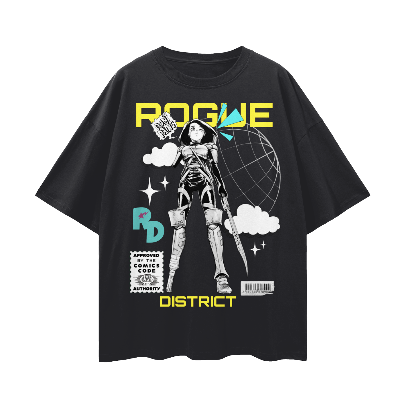 Streetwear Loose Drop Shoulder T-Shirt