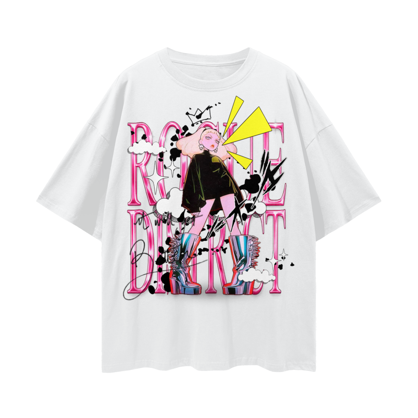 Streetwear Loose Drop Shoulder T-Shirt