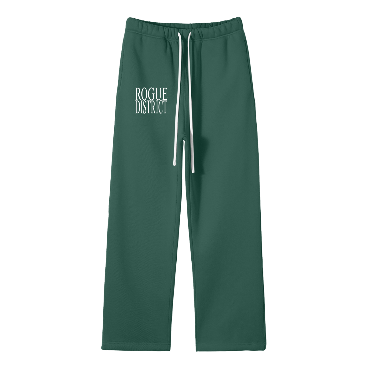 Unisex Solid Color Fleece Straight Leg Pants