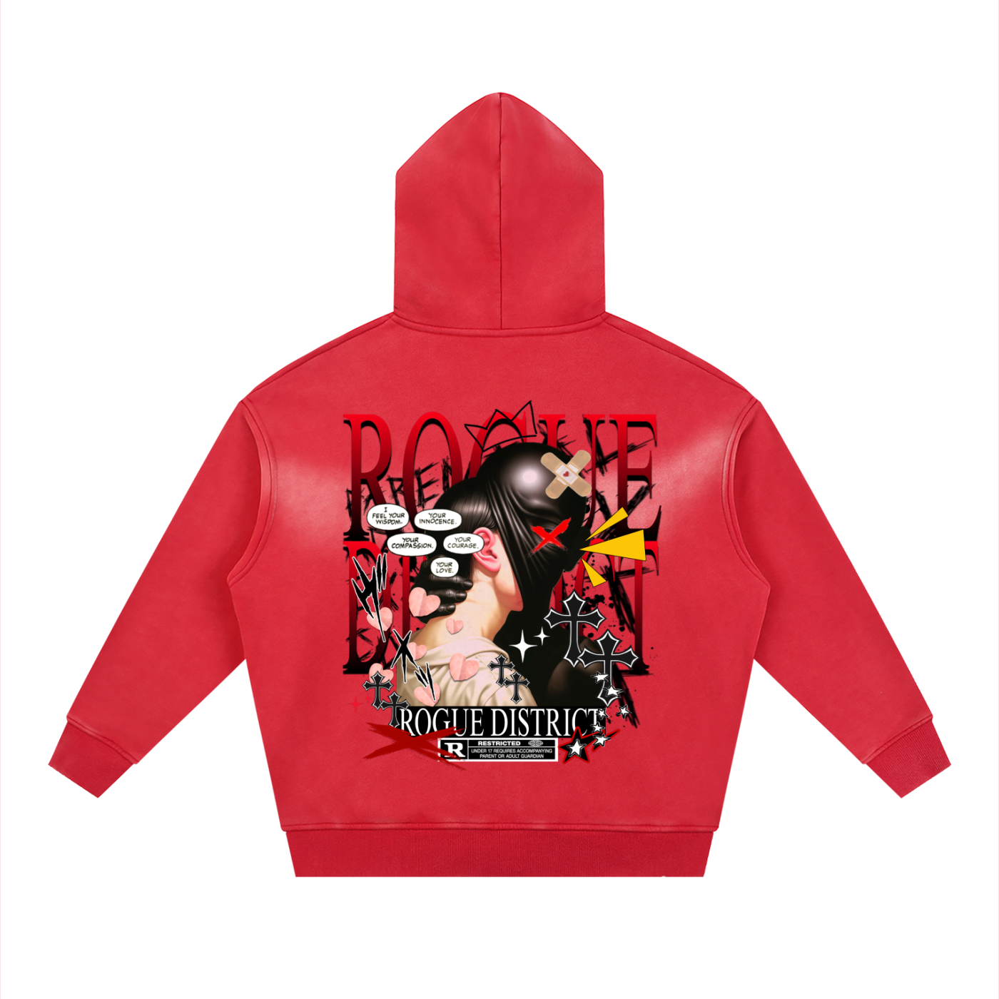 Sunfade Two-way Zipper Boxy Fleece Hoodie